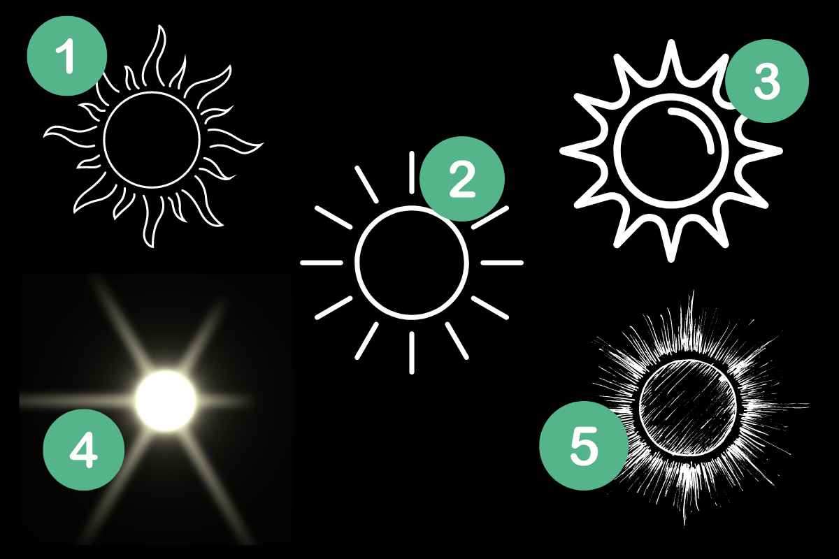 test psicologico immagini del sole