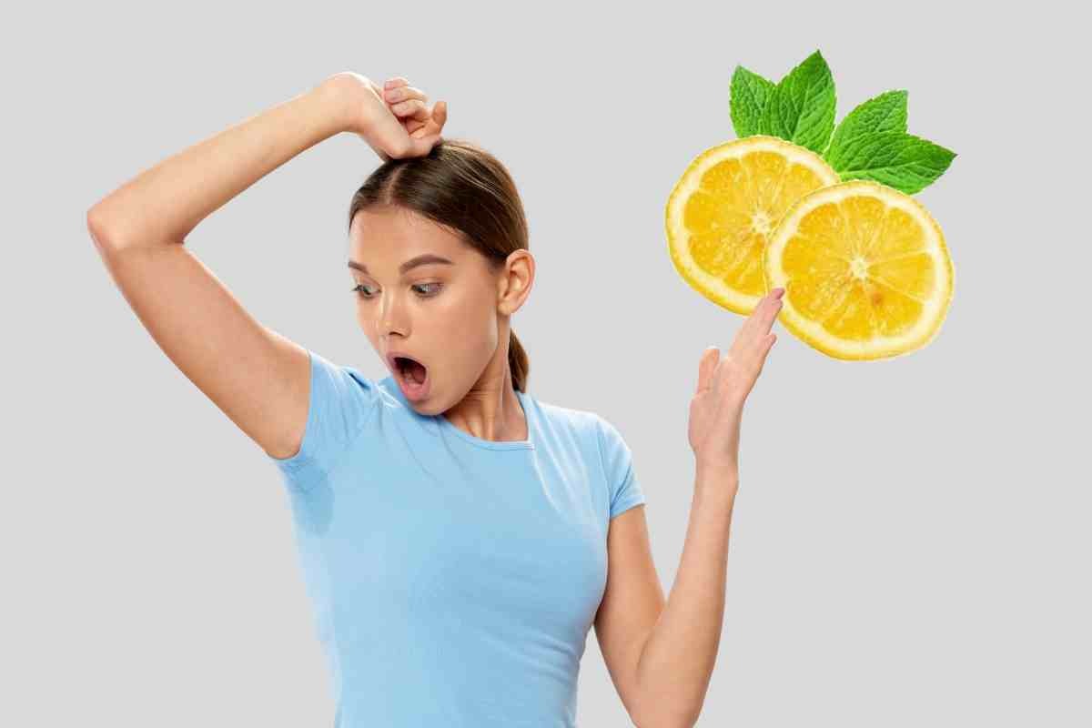 Limoni, salvia, bicarbonato, i metodi contro il sudore 