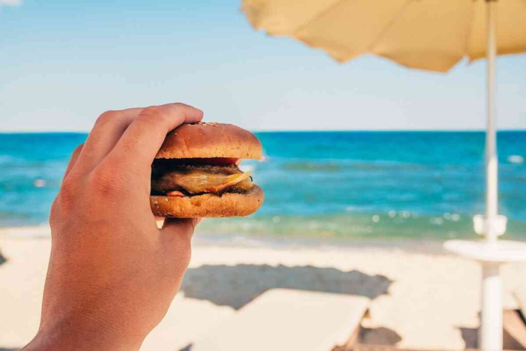 divieto cibo in spiaggia